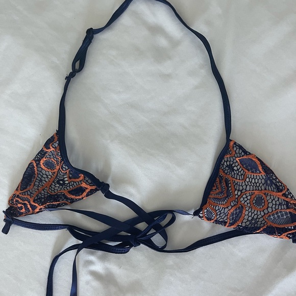 SALE: Blue and orange lingerie - Picture 5 of 6